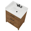 Custom image for Toasted Walnut with Matte Black Trim / Giotto Quartz / No Mirror