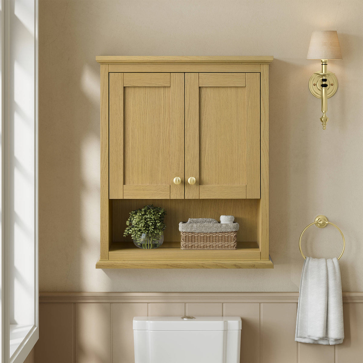 Avery Over the Toilet Storage Wall Cabinet