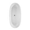 Custom image for White with Polished Chrome Trim and Matte Black Faucet / 67