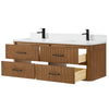 Custom image for Toasted Walnut with Matte Black Trim / Giotto Quartz / No Mirror