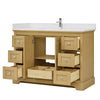 Custom image for Honey Oak with Polished Chrome Trim / White Cultured Marble / No Mirror