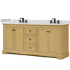 Custom image for Honey Oak with Matte Black Trim / Carrara Cultured Marble / No Mirror