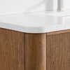 Custom image for Toasted Walnut with Brushed Nickel Trim / Giotto Quartz / No Mirror