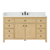 Custom image for Scandinavian Oak with Matte Black Trim / Giotto Quartz / No Mirror