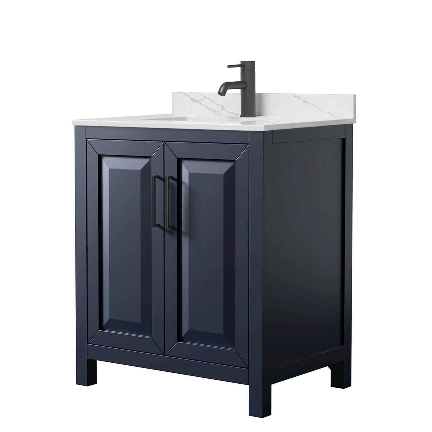 Daria Bathroom Vanity with Countertop 30 inch Single Sink Single hole Faucet Setup