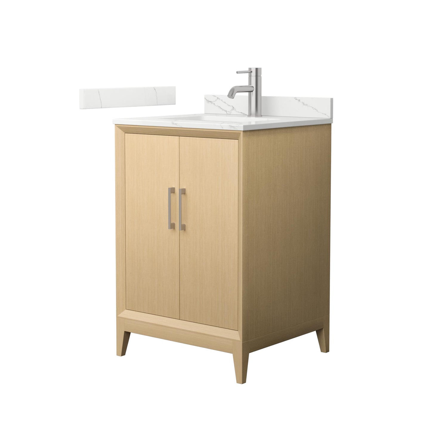 Janna Bathroom Vanity with Countertop 24 inch Single Sink Single hole Faucet Setup