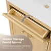 Custom image for Scandinavian Oak with Matte Black Trim / No Mirror