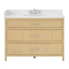 Custom image for Scandinavian Oak with Brushed Nickel Trim / Giotto Quartz / No Mirror