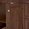Custom image for Dark Walnut with Brushed Gold Trim / No Mirror