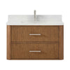 Custom image for Toasted Walnut with Brushed Nickel Trim / Giotto Quartz / No Mirror