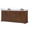Custom image for Dark Walnut with Matte Black Trim / Giotto Quartz / No Mirror