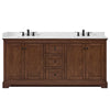 Custom image for Dark Walnut with Matte Black Trim / White Quartz / No Mirror