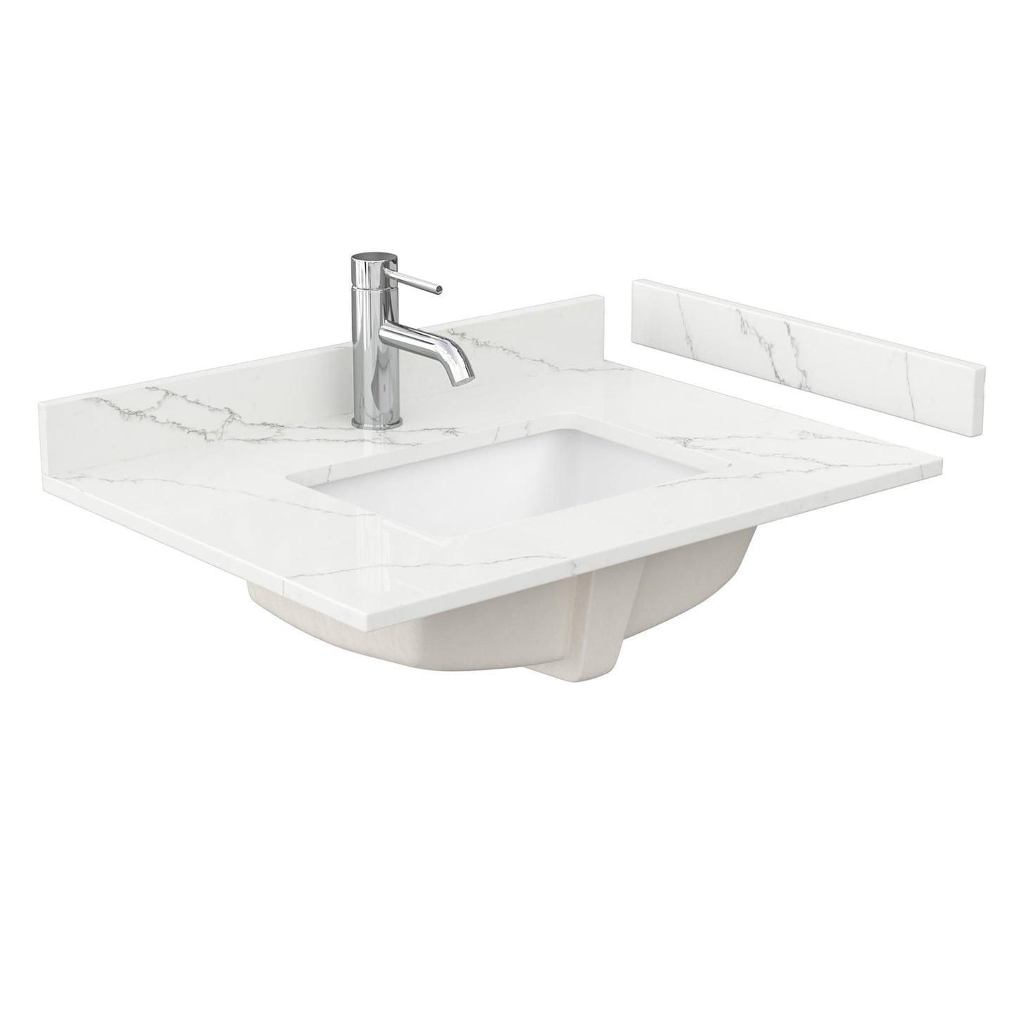 Countertop with Undermount Sink 30 inch Single hole