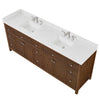 Custom image for Dark Walnut with Brushed Nickel Trim / Carrara Cultured Marble / No Mirror