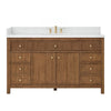 Custom image for Toasted Walnut with Satin Bronze Trim / Giotto Quartz / No Mirror