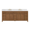 Custom image for Toasted Walnut with Satin Bronze Trim / Giotto Quartz / No Mirror