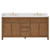 Custom image for Toasted Walnut with Satin Bronze Trim / Giotto Quartz / No Mirror
