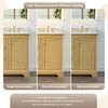 Custom image for Honey Oak with Brushed Gold Trim / No Mirror