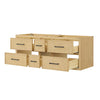 Custom image for Scandinavian Oak with Matte Black Trim / No Mirror