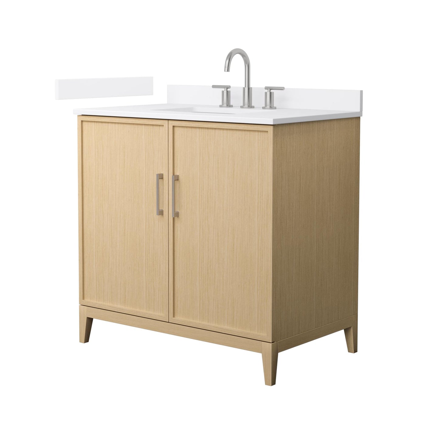Elan Bathroom Vanity with Countertop 36 inch Single Sink 3-hole Faucet Setup