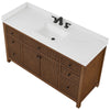 Custom image for Dark Walnut with Matte Black Trim / Giotto Quartz / No Mirror
