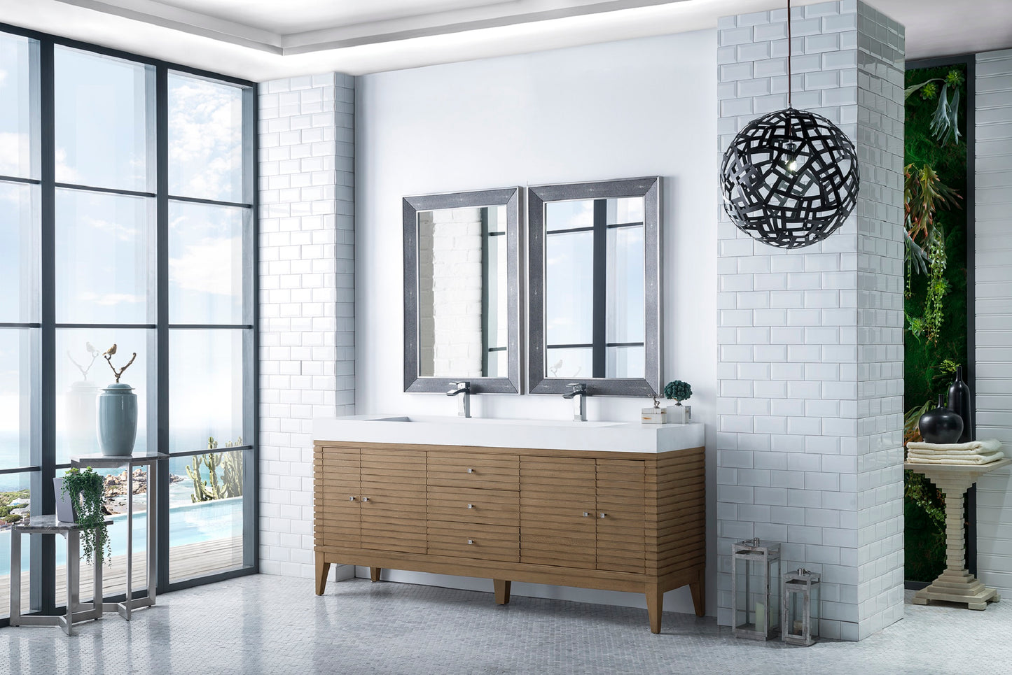 Linear 72" Double Vanity Cabinet