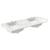 Custom image for Dark Walnut with Brushed Nickel Trim / White Quartz / No Mirror
