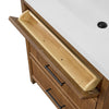 Custom image for Toasted Walnut with Matte Black Trim / White Quartz / No Mirror