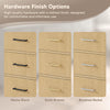 Custom image for Scandinavian Oak with Brushed Nickel Trim / No Mirror