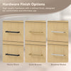 Custom image for Scandinavian Oak with Brushed Nickel Trim / Giotto Quartz / No Mirror