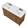 Custom image for Toasted Walnut with Matte Black Trim / White Quartz / No Mirror