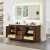 Custom image for Dark Walnut with Matte Black Trim / White Quartz / No Mirror