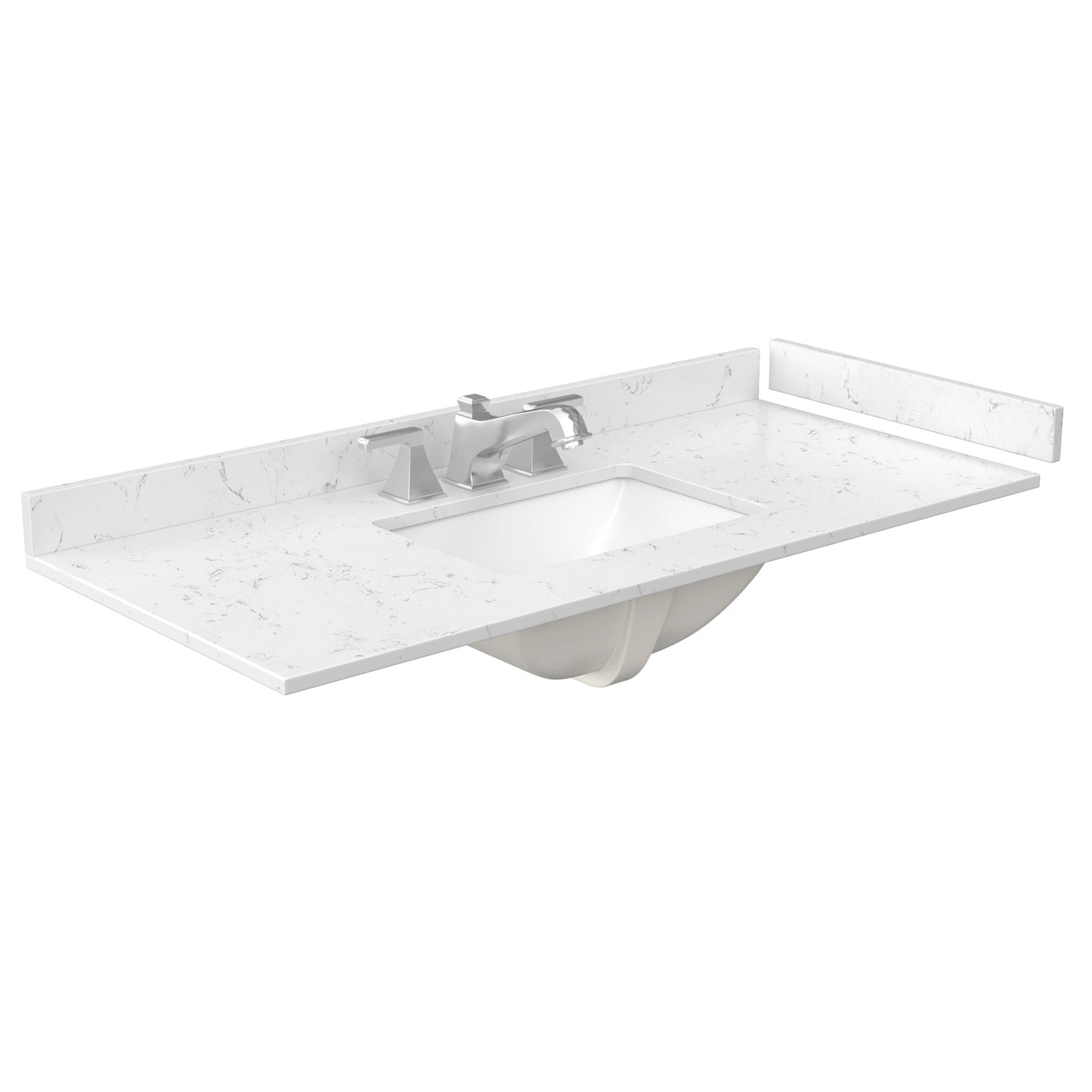Countertop with Undermount Sink 48 inch 3-hole