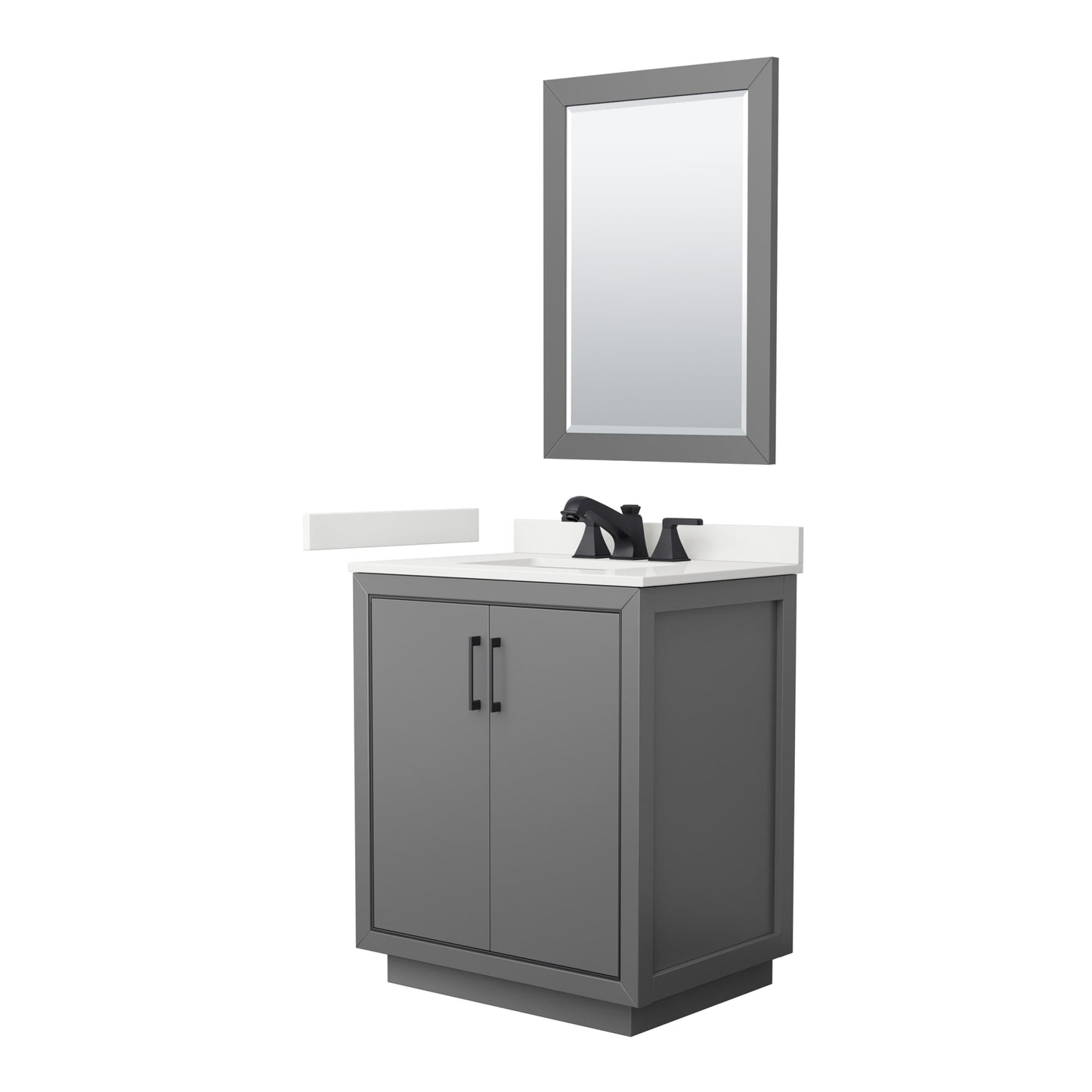 Icon Bathroom Vanity with Countertop 30 inch Single Sink 3-hole Faucet Setup