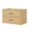 Custom image for Scandinavian Oak with Matte Black Trim / No Mirror