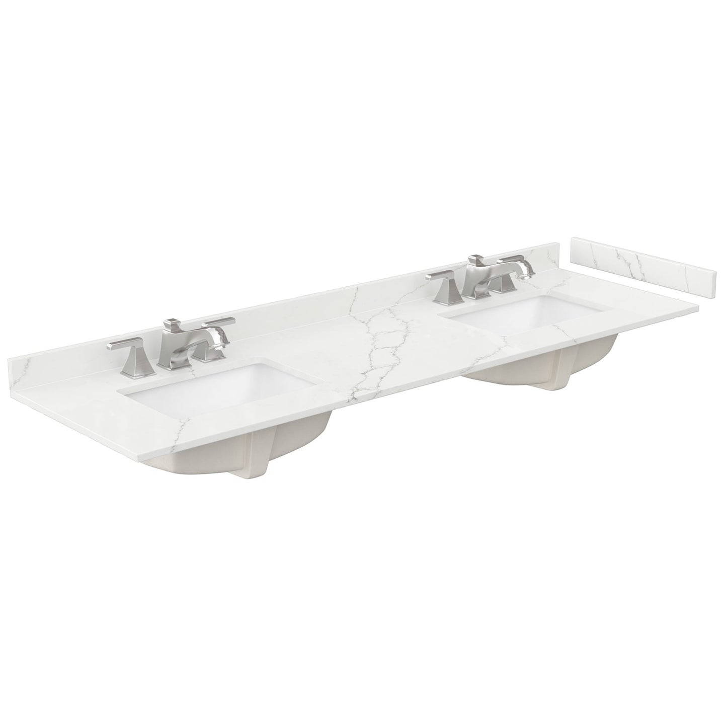 Countertop with Undermount Sink 72 inch 3-hole