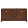 Custom image for Dark Walnut with Polished Chrome Trim / No Mirror