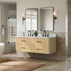 Custom image for Scandinavian Oak with Matte Black Trim / Giotto Quartz / No Mirror