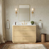 Custom image for Scandinavian Oak with Satin Bronze Trim / Giotto Quartz / No Mirror