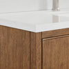 Custom image for Toasted Walnut with Brushed Nickel Trim / Giotto Quartz / No Mirror