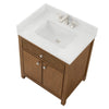Custom image for Toasted Walnut with Brushed Nickel Trim / Giotto Quartz / No Mirror