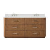 Custom image for Toasted Walnut with Brushed Nickel Trim / Giotto Quartz / No Mirror