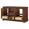 Custom image for Dark Walnut with Brushed Gold Trim / No Mirror