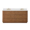Custom image for Toasted Walnut with Satin Bronze Trim / Giotto Quartz / No Mirror