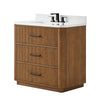 Custom image for Toasted Walnut with Matte Black Trim / Giotto Quartz / No Mirror