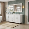 Custom image for White with Brushed Nickel Trim / No Mirror