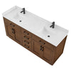 Custom image for Dark Oak with Matte Black Trim / Carrara Cultured Marble / No Mirror
