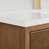 Custom image for Toasted Walnut with Satin Bronze Trim / Giotto Quartz / No Mirror