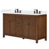 Custom image for Dark Walnut with Matte Black Trim / White Quartz / No Mirror