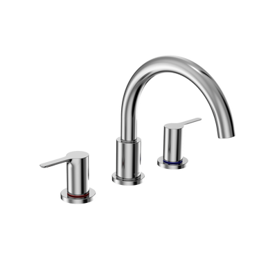 Lb Two-Handle Deck-Mount Roman Tub Filler Trim